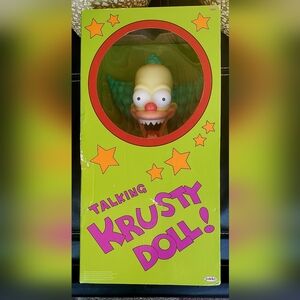 Talking Clown Action Figure with Red Nose and Green Hair